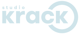 Logo studio krack white