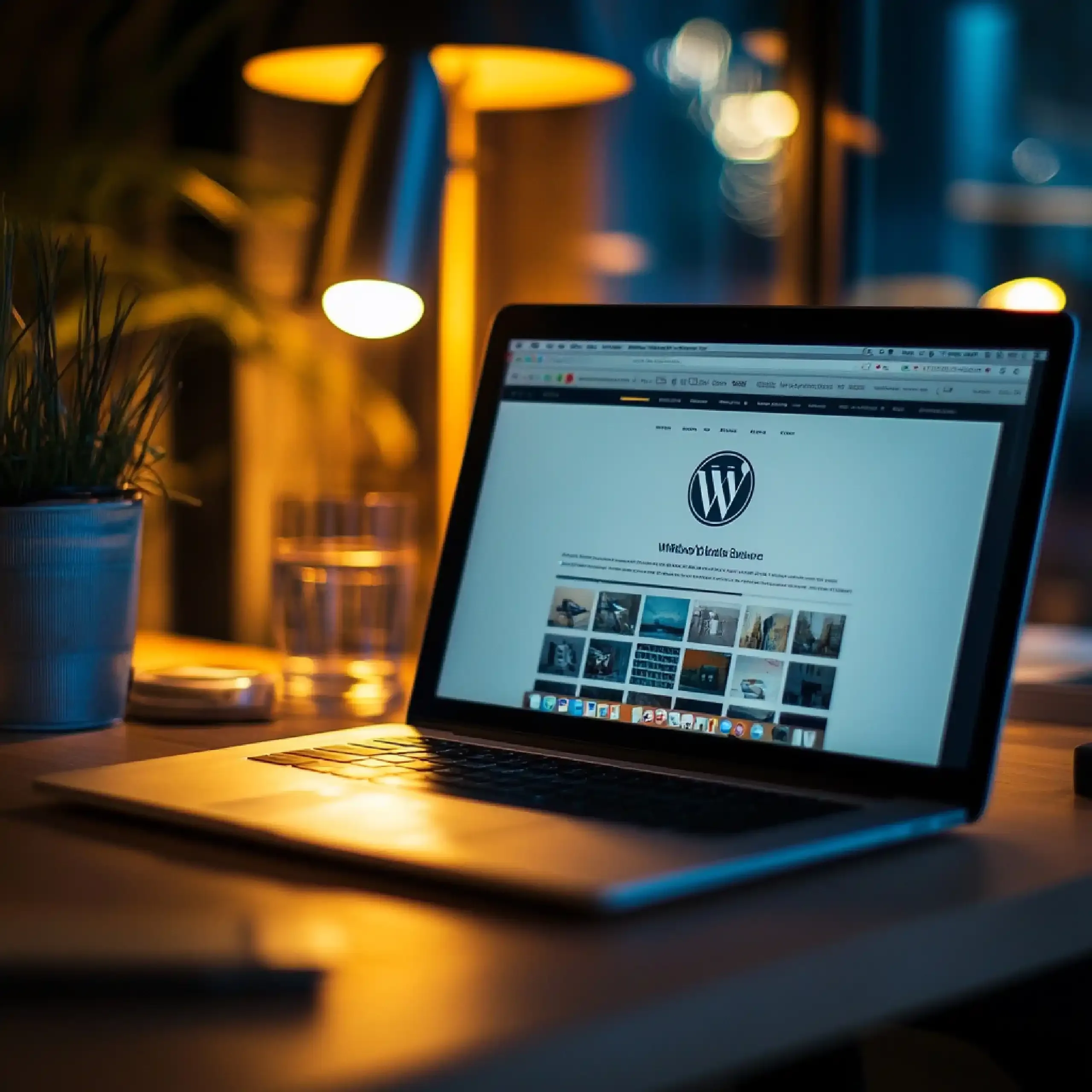 closeup-wordpress-hosting-providers-website-with-various-hosting-plans-different-types_11zon Poste de travail d’un developpeur WordPress avec site en cours de développement